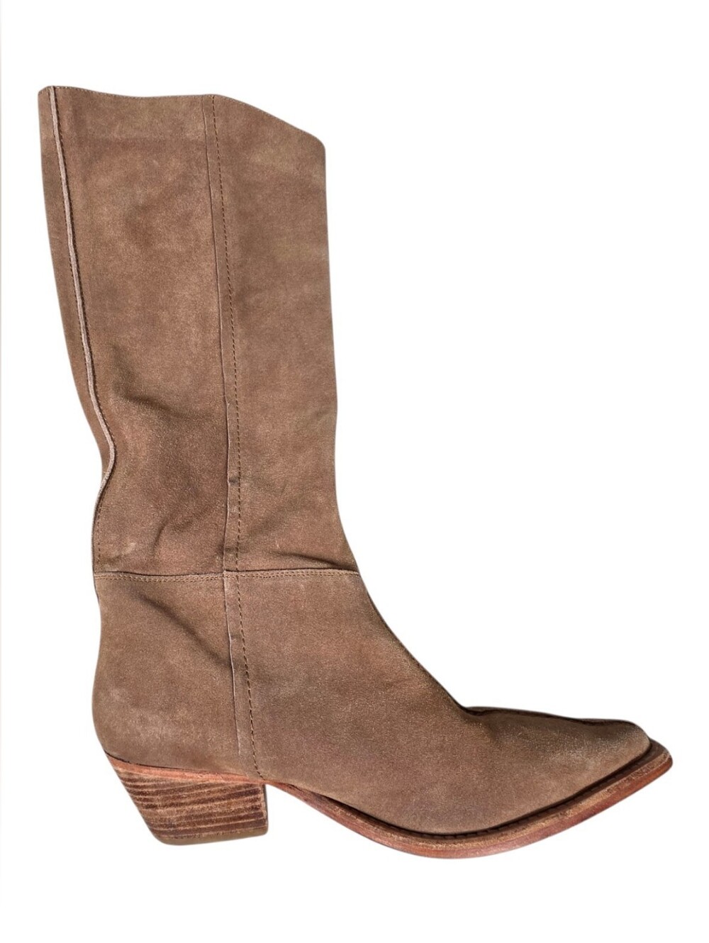 Free People FP Collection Suede Boots Tan EU 40